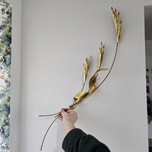 Homco Other - MCM Vintage Copper Gold  Wheat Hanging Wall Art Decor